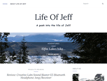 Tablet Screenshot of lifeofjeff.com